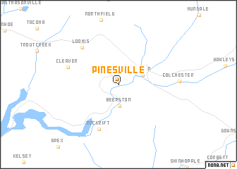 map of Pinesville