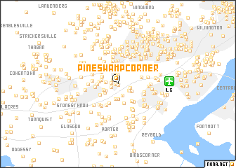 map of Pine Swamp Corner