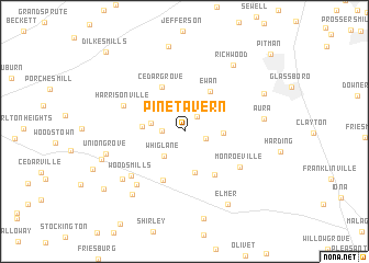 map of Pine Tavern