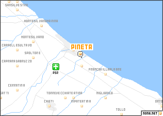 map of Pineta