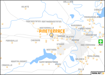 map of Pine Terrace