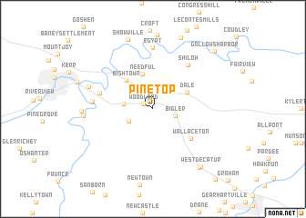 map of Pine Top