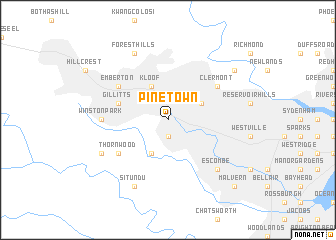map of Pinetown