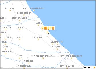 map of Pineto