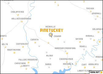 map of Pine Tuckey