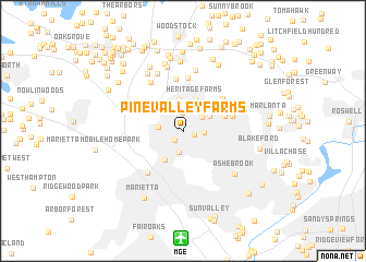 map of Pine Valley Farms