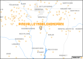 map of Pine Valley Mobile Home Park