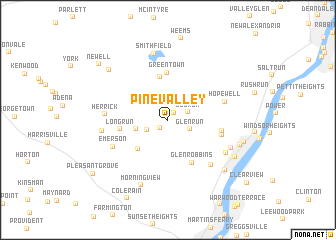 map of Pine Valley