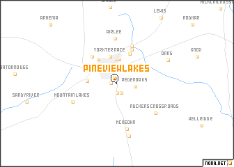 map of Pineview Lakes