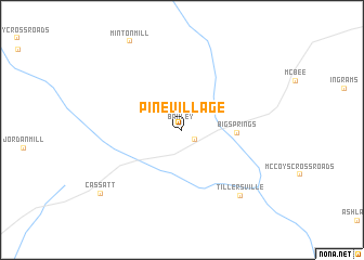 map of Pine Village