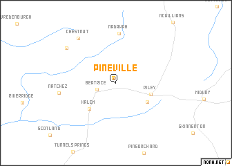 map of Pineville