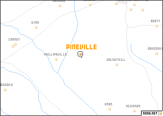 map of Pineville