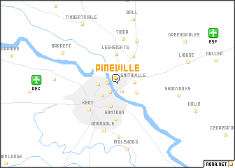 map of Pineville