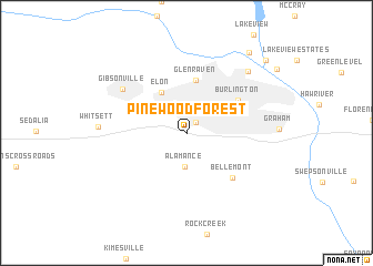 map of Pinewood Forest