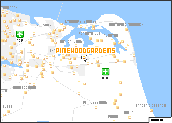 map of Pinewood Gardens