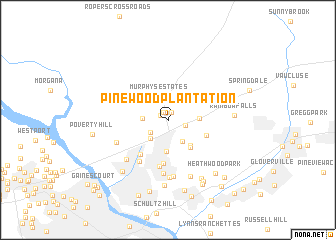 map of Pinewood Plantation