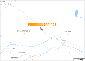 map of Pinewood Springs