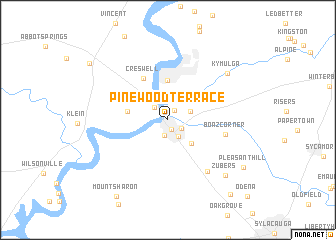 map of Pinewood Terrace