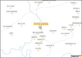 map of Pinewood