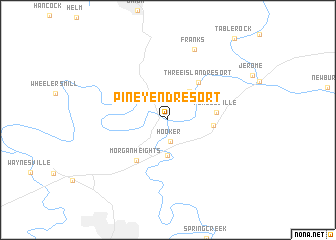 map of Piney End Resort