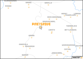 map of Piney Grove