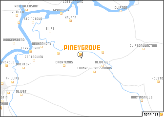 map of Piney Grove