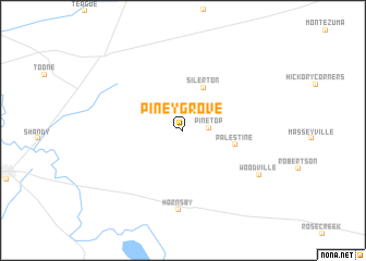 map of Piney Grove