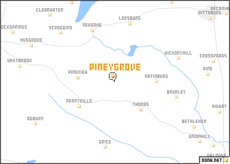map of Piney Grove