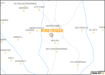 map of Piney Ridge