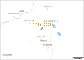 map of Piney Woods