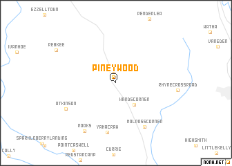map of Piney Wood