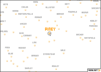 map of Piney