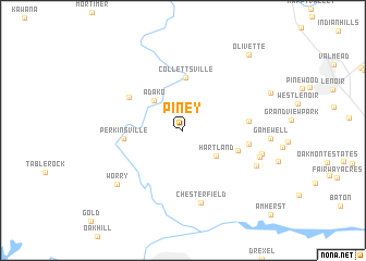 map of Piney