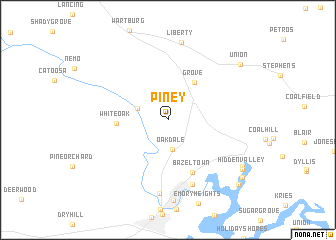 map of Piney