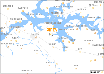 map of Piney