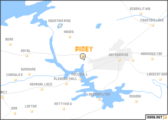 map of Piney