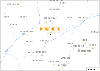 map of Pingcheng