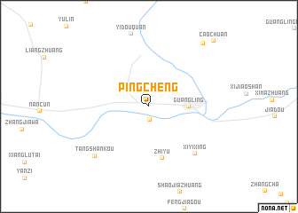 map of Pingcheng