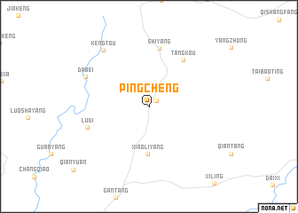 map of Pingcheng