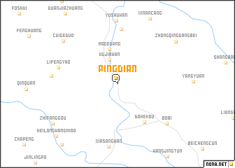 map of Pingdian
