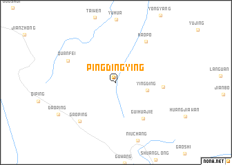 map of Pingdingying