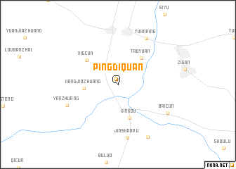 map of Pingdiquan
