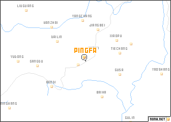 map of Pingfa
