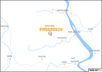 map of Pinggangxu
