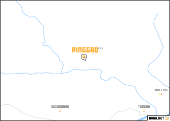 map of Pinggao