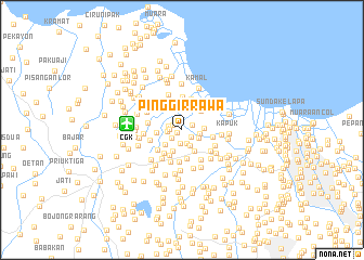 map of Pinggirrawa