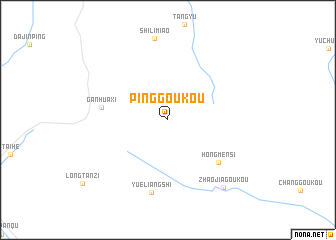 map of Pinggoukou