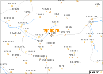 map of Pinggye