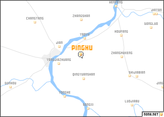 map of Pinghu