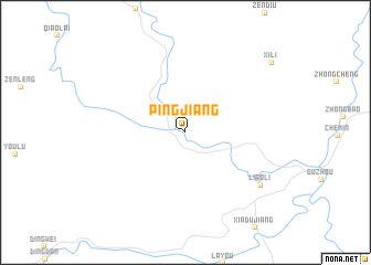 map of Pingjiang